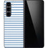 Blue and White Stripes Galaxy Z Fold5 5G Skin